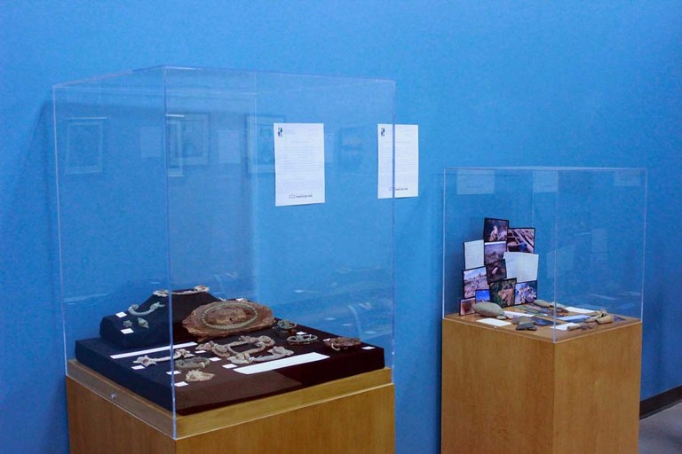The Sustainable Archaeology displays for Art in the Workplace.
