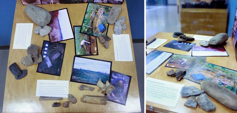 Snapshots of Ontario excavations and sites from the 1960s and 1970s provide a dynamic display with associated artifacts.